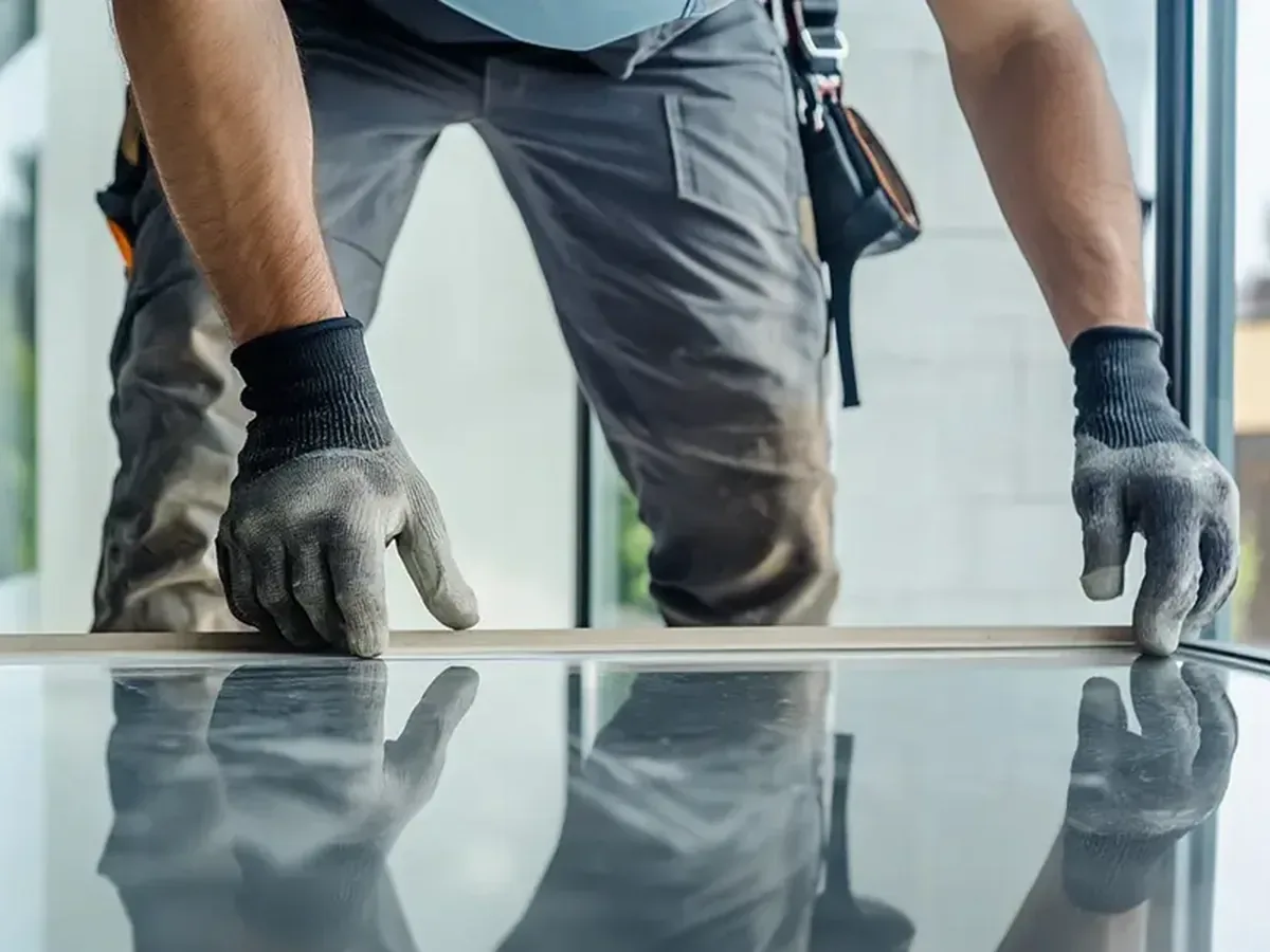 Atelier de vitrerie DF PRO à Anderlecht — travail soigné et professionnel
